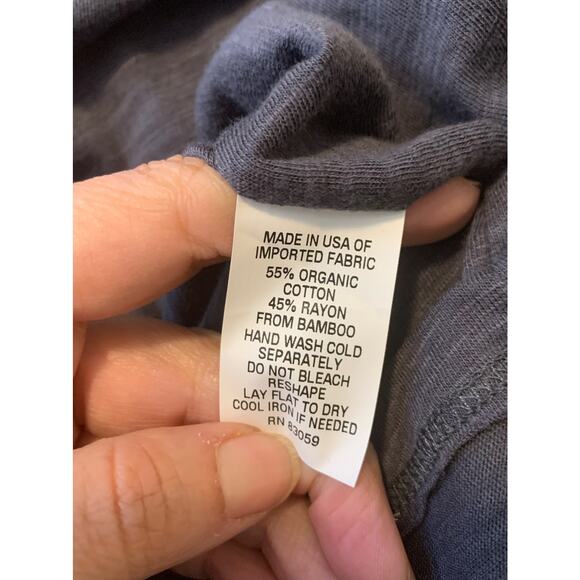 Drew Smokey Gray Off Shoulder Mini Shift Dress Size M - Picture 4 of 11